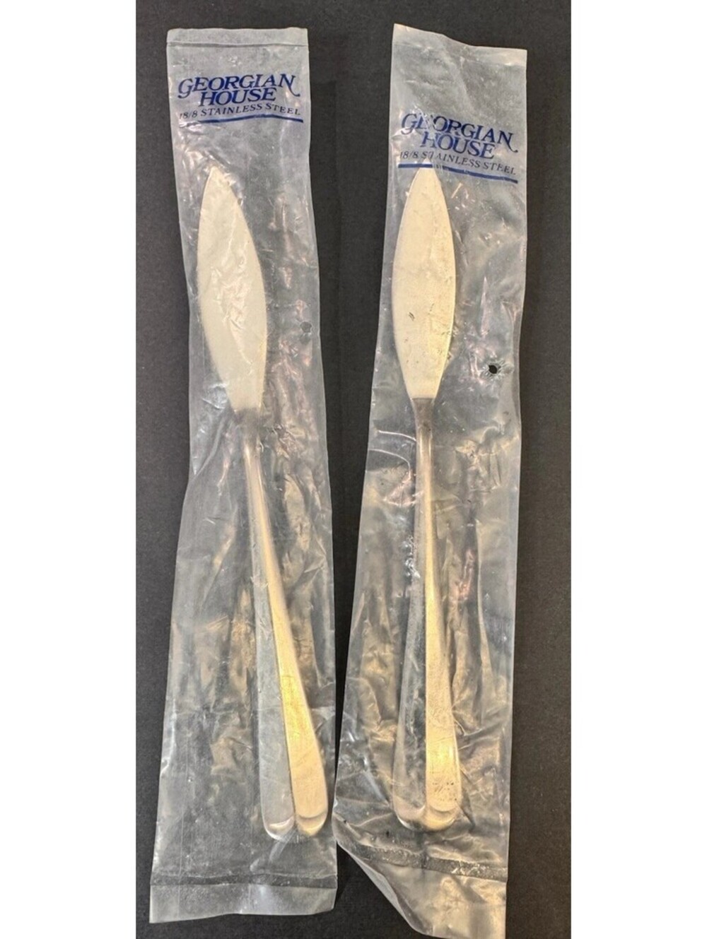 Towle Georgina House 18/8 Stainless Steel Butter Knife Set 2 In Packaging